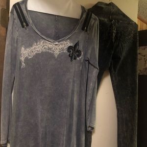 2 pc.  Tunic and pull on pants